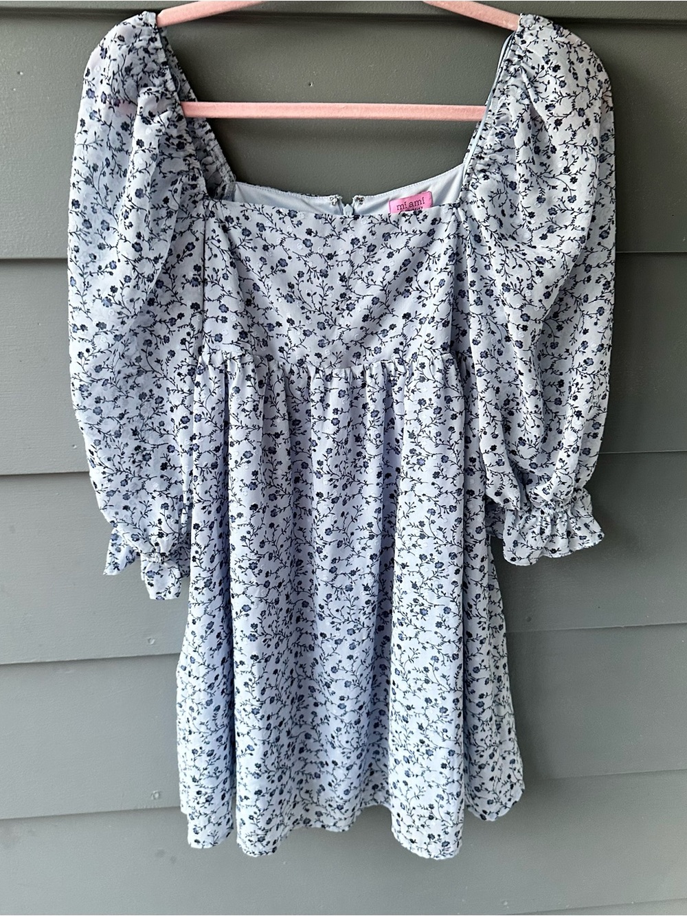 Mi Ami Francesca’s blue floral dress sz S
